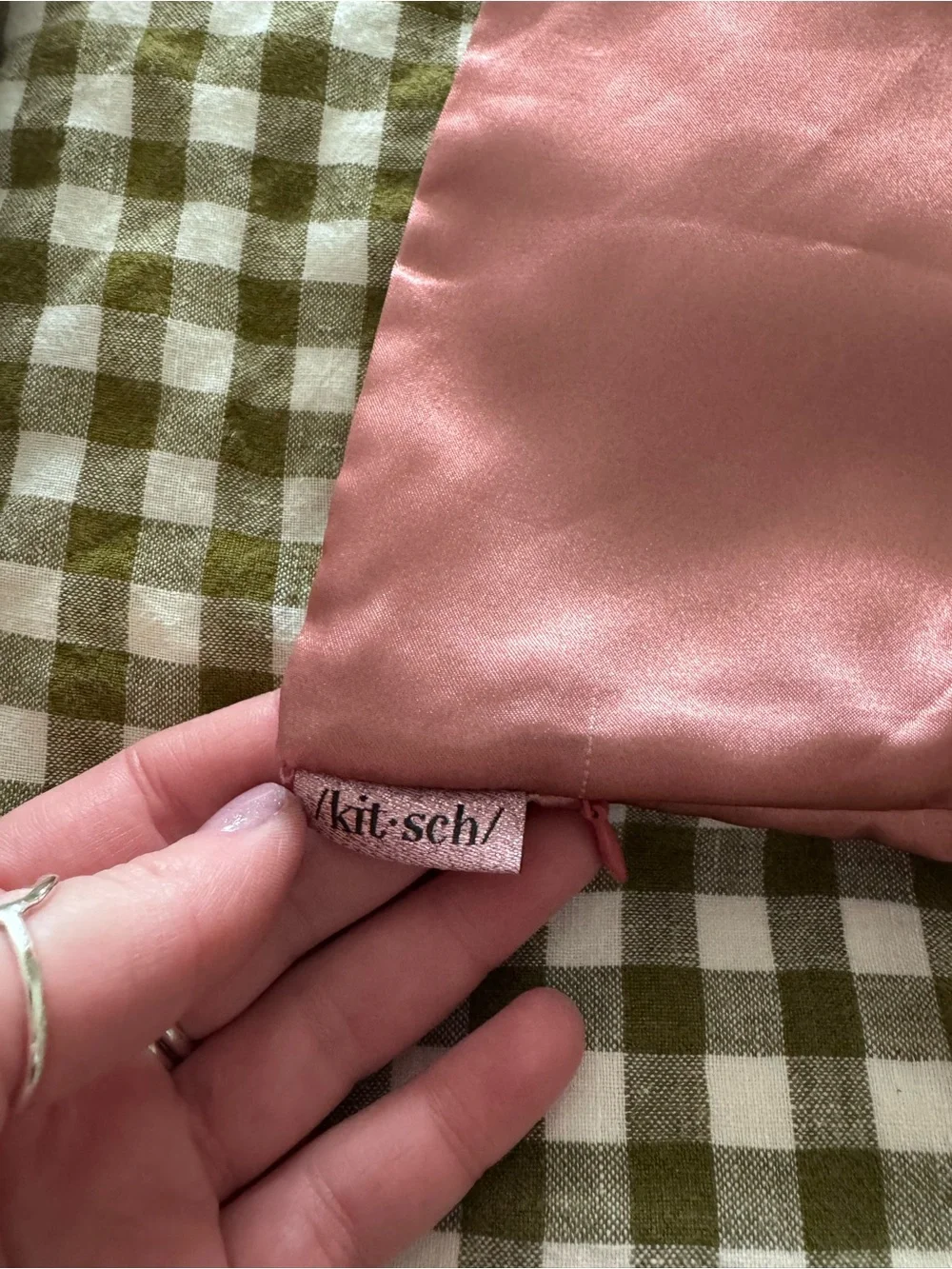 Pink Kitsch silk pillowcase!